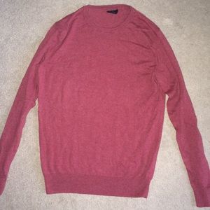 Red J Crew crewneck sweater